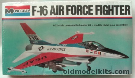 Monogram 1/72 F-16 Air Force Fighter Prototype 'White Box' Issue, 5200 plastic model kit